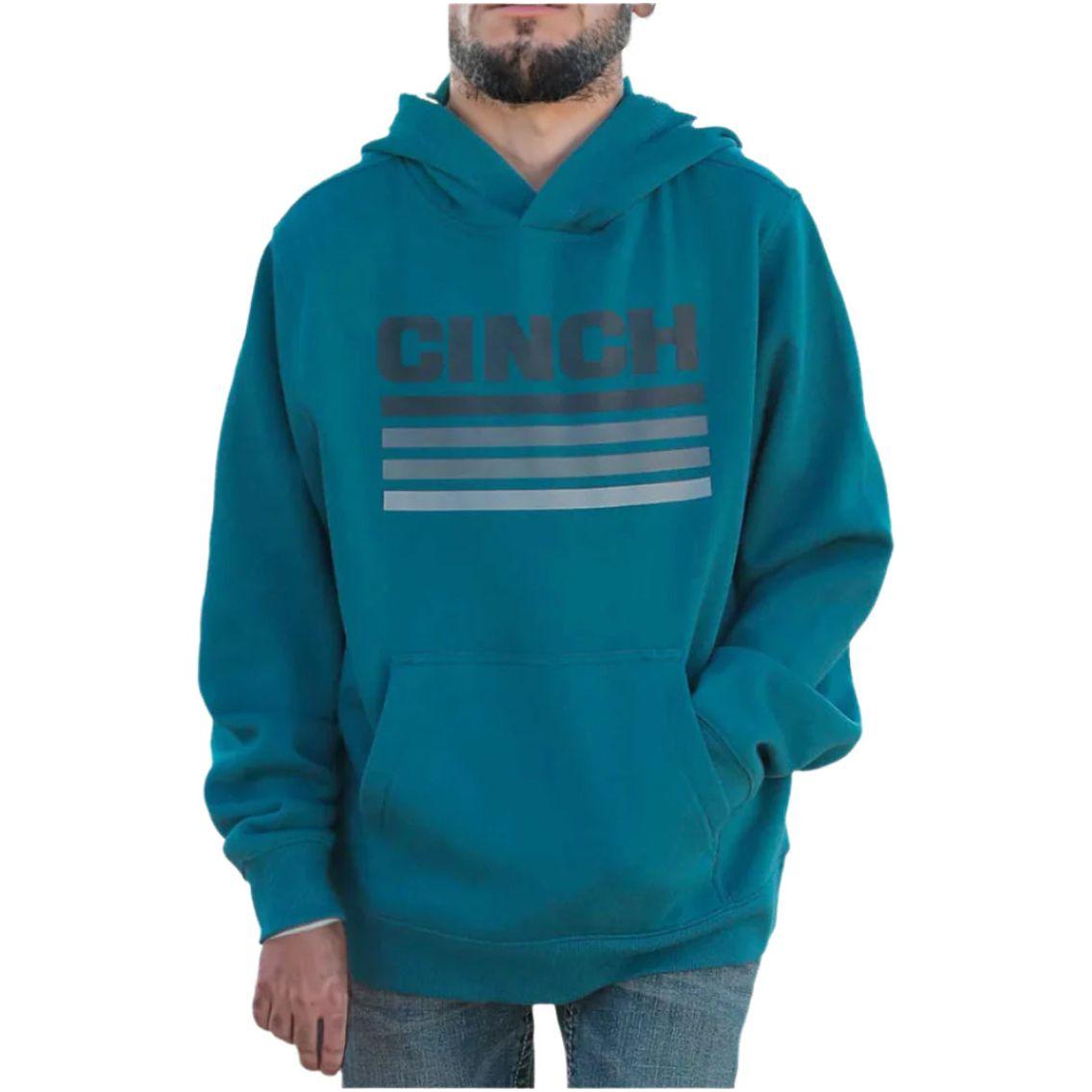 CINCH MEN’S LOGO HOODIE Teal
