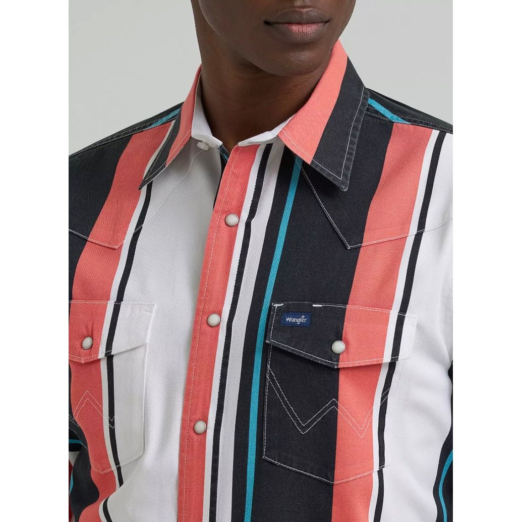 Wrangler Men’s Shirt, Brushpopper, Snap, 112381997