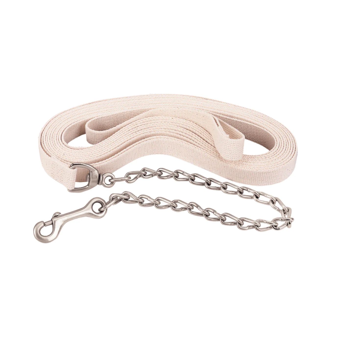 Weaver Lunge Line Cotton Flat 1” X 27’, Chain & Snap 35-4015