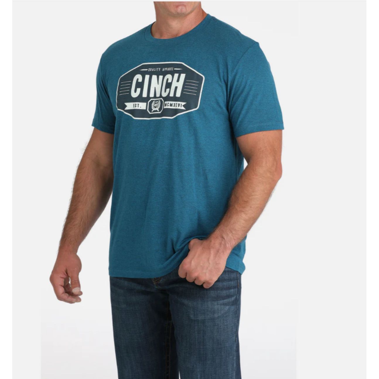 Cinch Men’s T-Shirt Teal MTT1690692