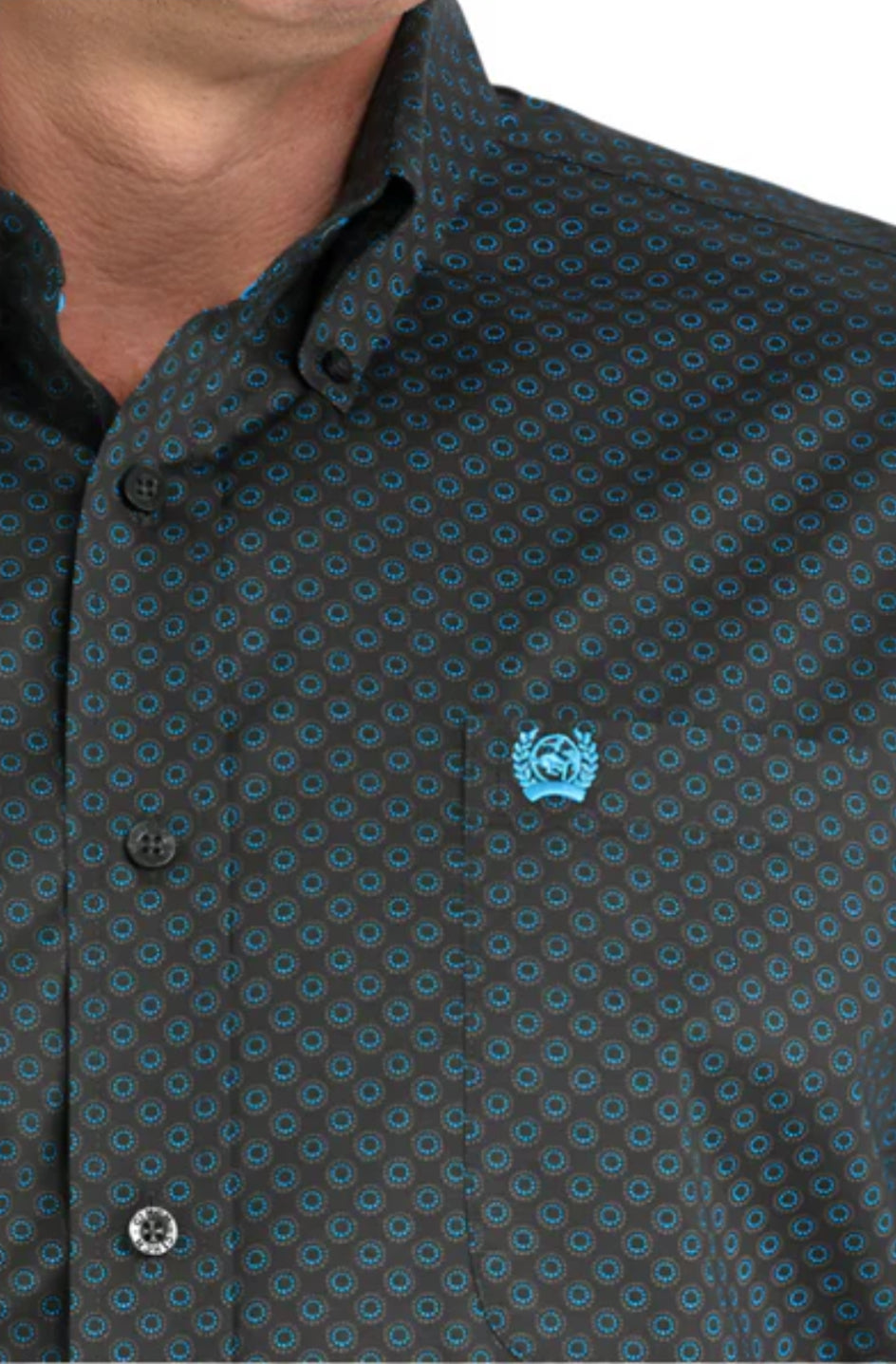CINCH - Men LONG SLEEVE BUTTON-DOWN SHIRT, Charcoal MTW1105957