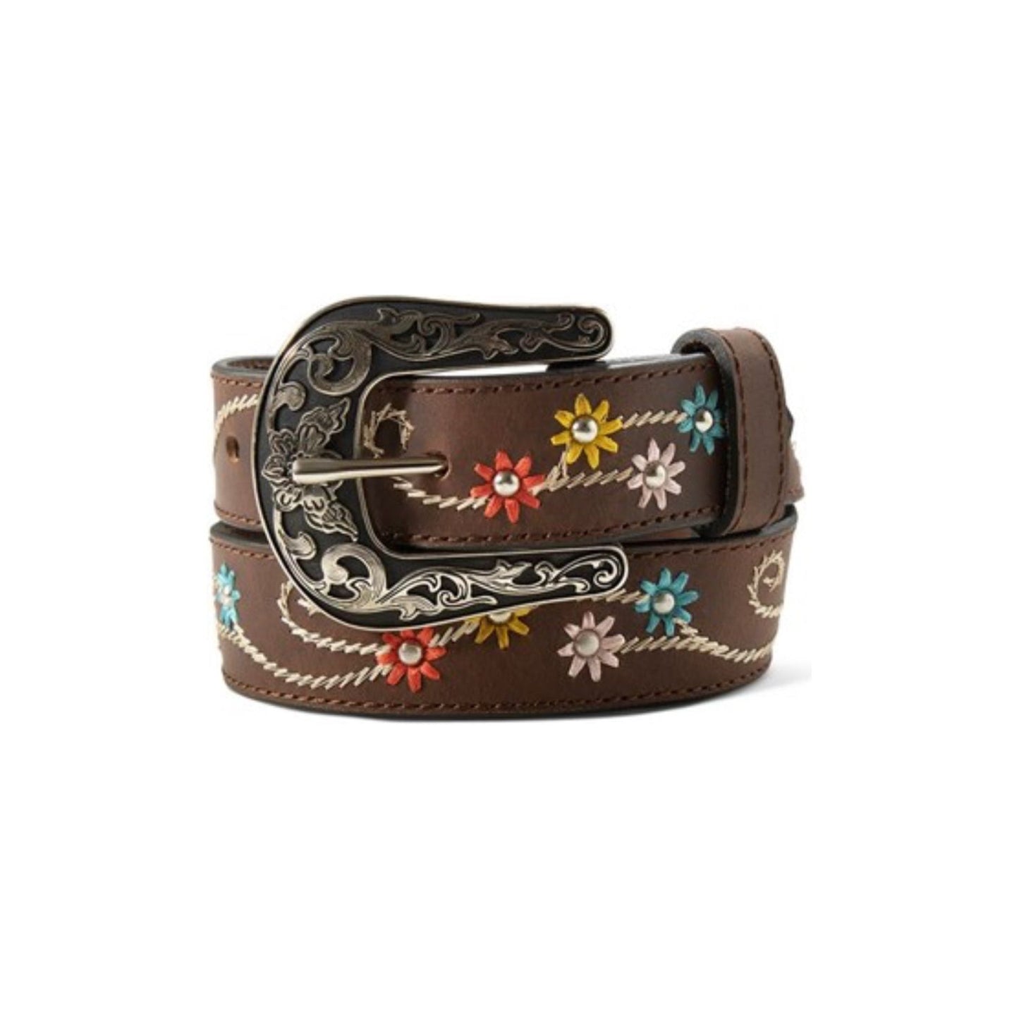 Ariat Girls Belt -Leather, Flower Embroidery A1308702