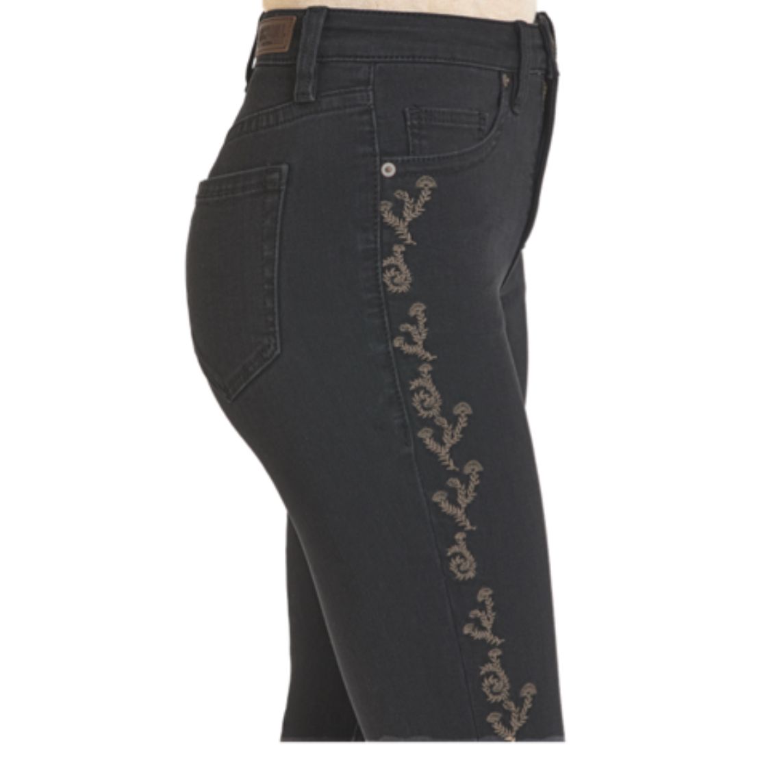 Rock & Roll Denim Ladies Flawless Fit - High Rise, Flare, Embroidered Side Seam BW6HD07212