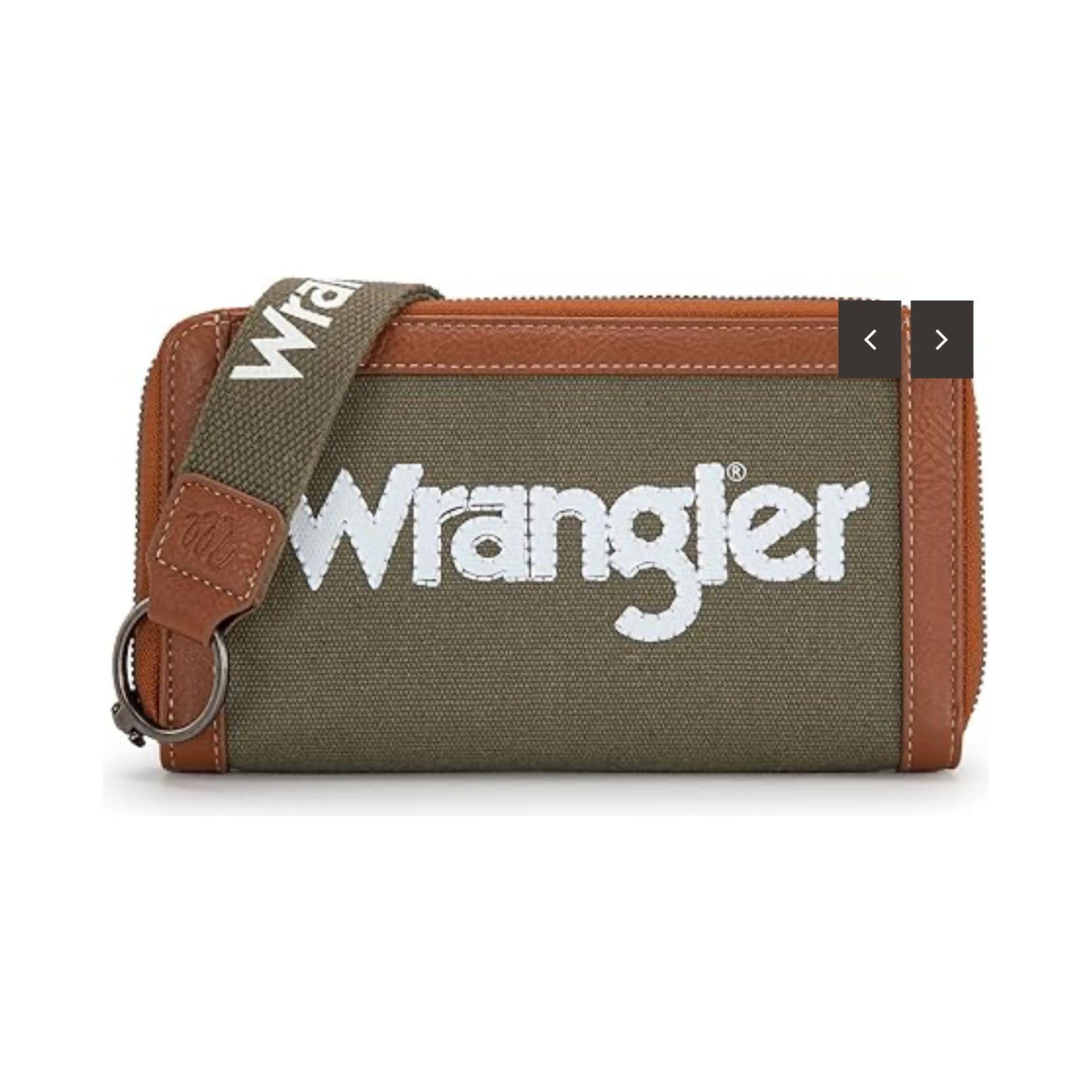 Wrangler Ladies Canvas Wallet, WG142-W006 Army-Green or Tan or Jean