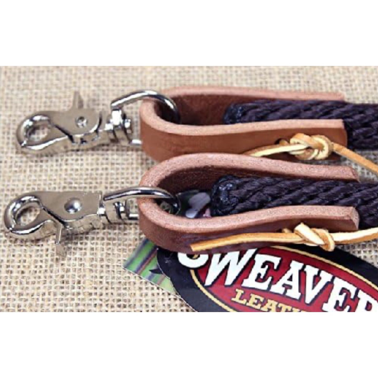 Weaver Poly Rope Rein, 5/8 X8’, Brown or Black 35-2026