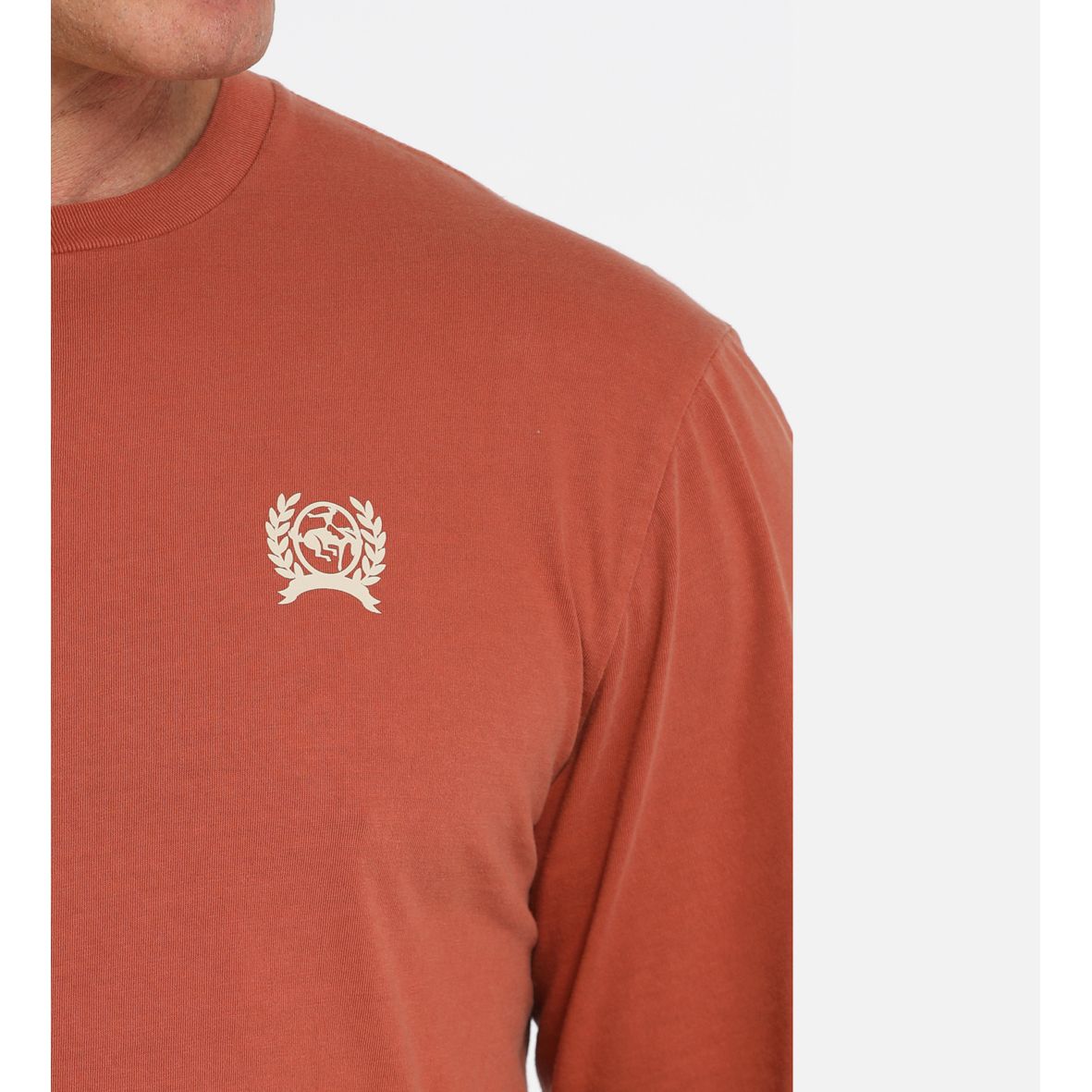 Cinch Men’s Long Sleeve T-shirt Burnt Orange MTK1721017