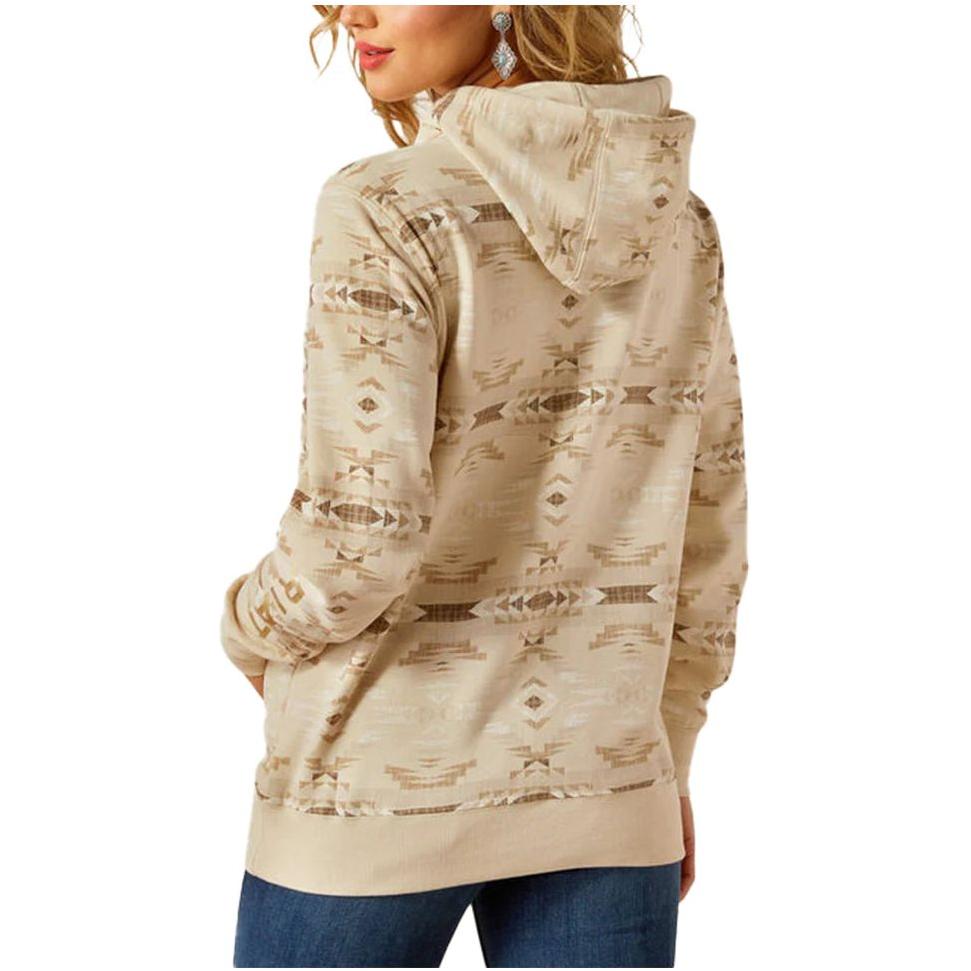 Ariat Ladies Hoodie Logo 2.0 Sandstone, Southwest Print 10055021
