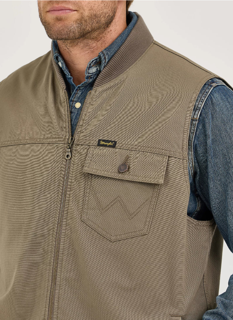 WRANGLER MEN’S Quilted, Lined Ranchers Vest, Bungee Cord Taupe
112368244