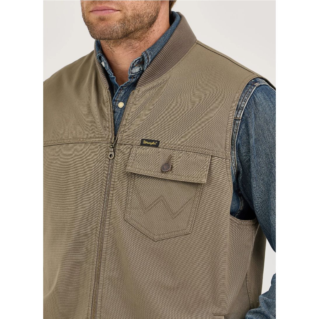 WRANGLER MEN’S Quilted, Lined Ranchers Vest, Bungee Cord Taupe
112368244