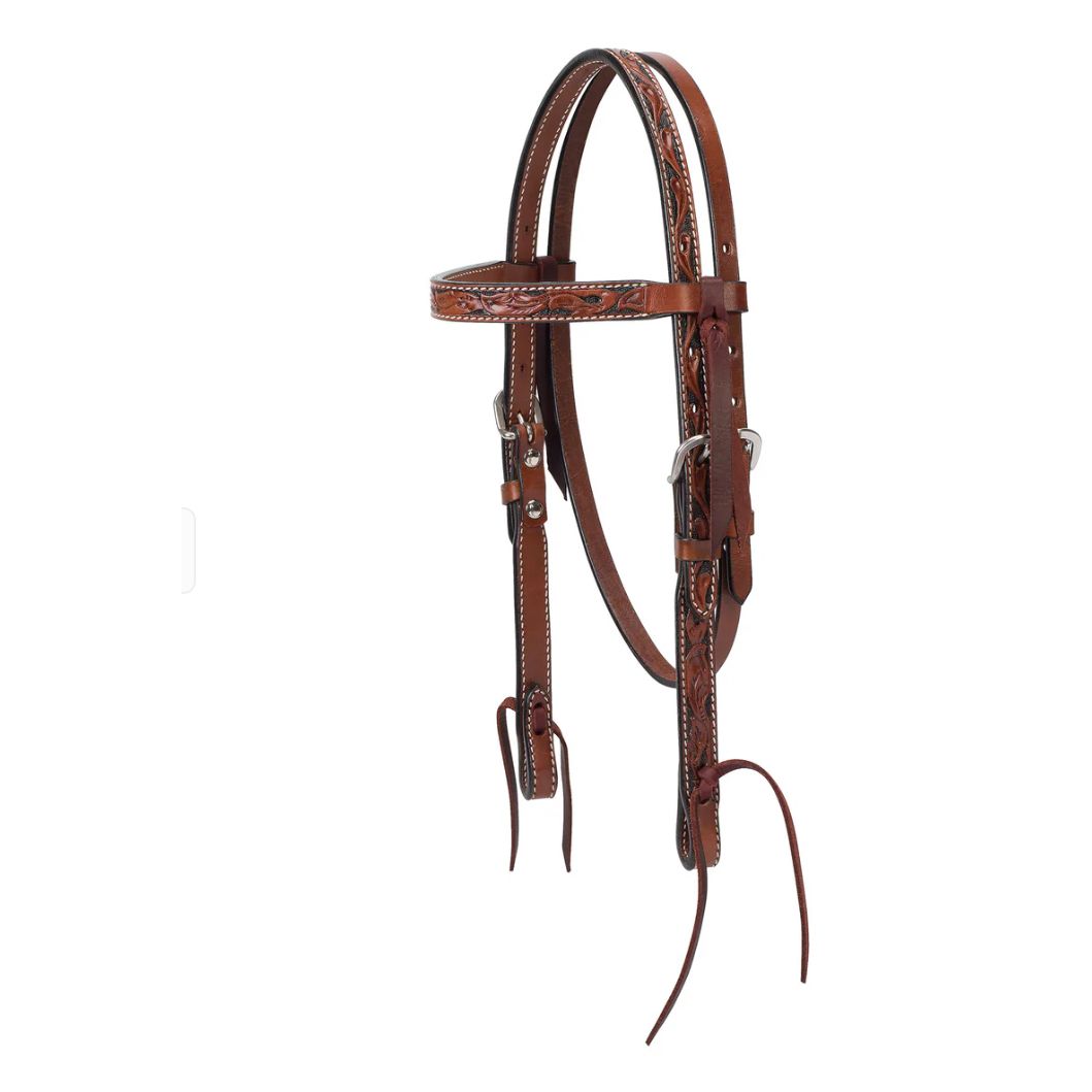 Weaver Pony Headstall - Browband, Tooled 45-0146