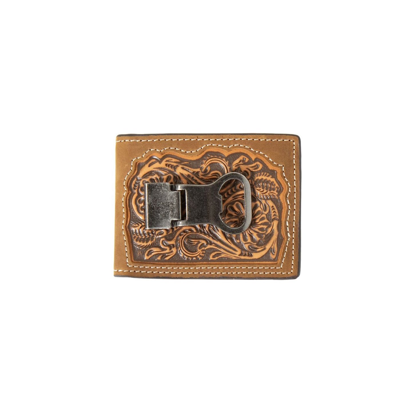 3D Belt Company Wallet, Money Clip, Floral Tooling D2500011802