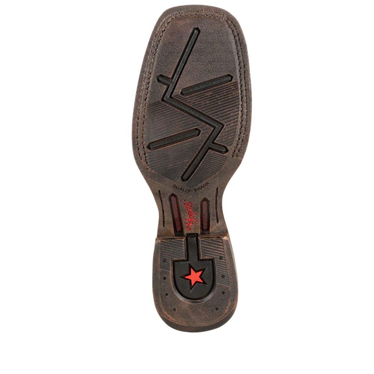 Durango Ladies Western Boot, X-treme AC, Brown Green, Square Toe DRD0378