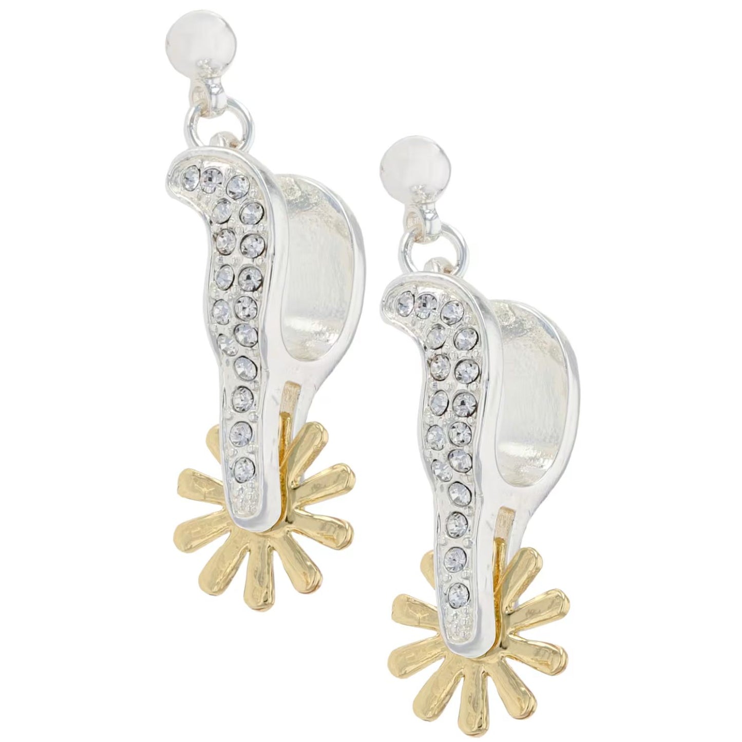 Montana Silversmiths Earrings - 3D Large Spurs ER930CZL