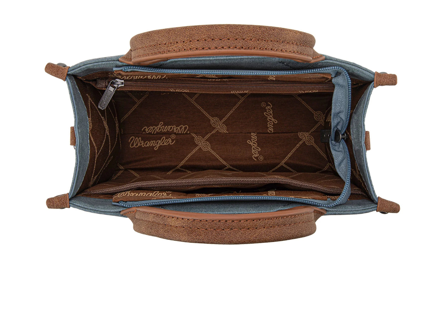 WRANGLER Purse, Tote, Crossbody, Brown, Tooled WG250-81202JN