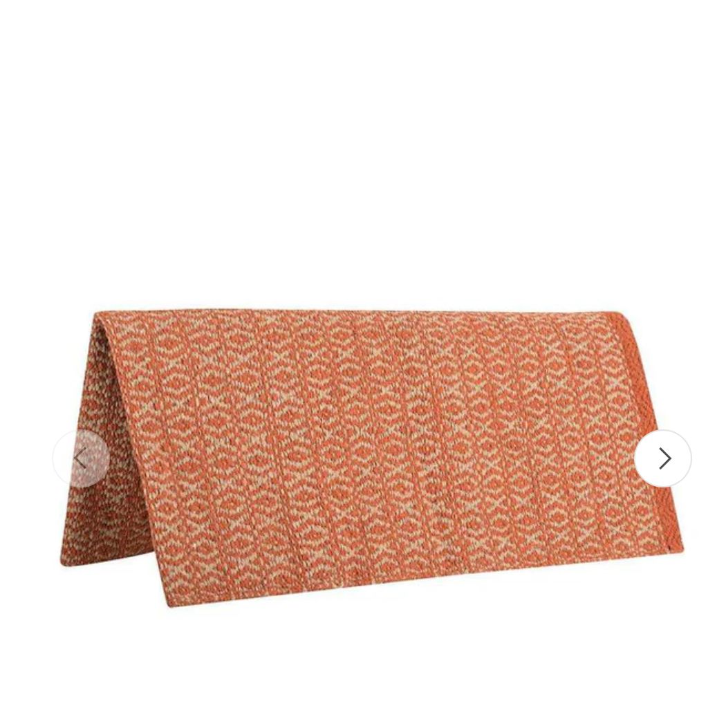 Cashel Wool Blanket Saddle Pad 32” X 32” Rust & Tan