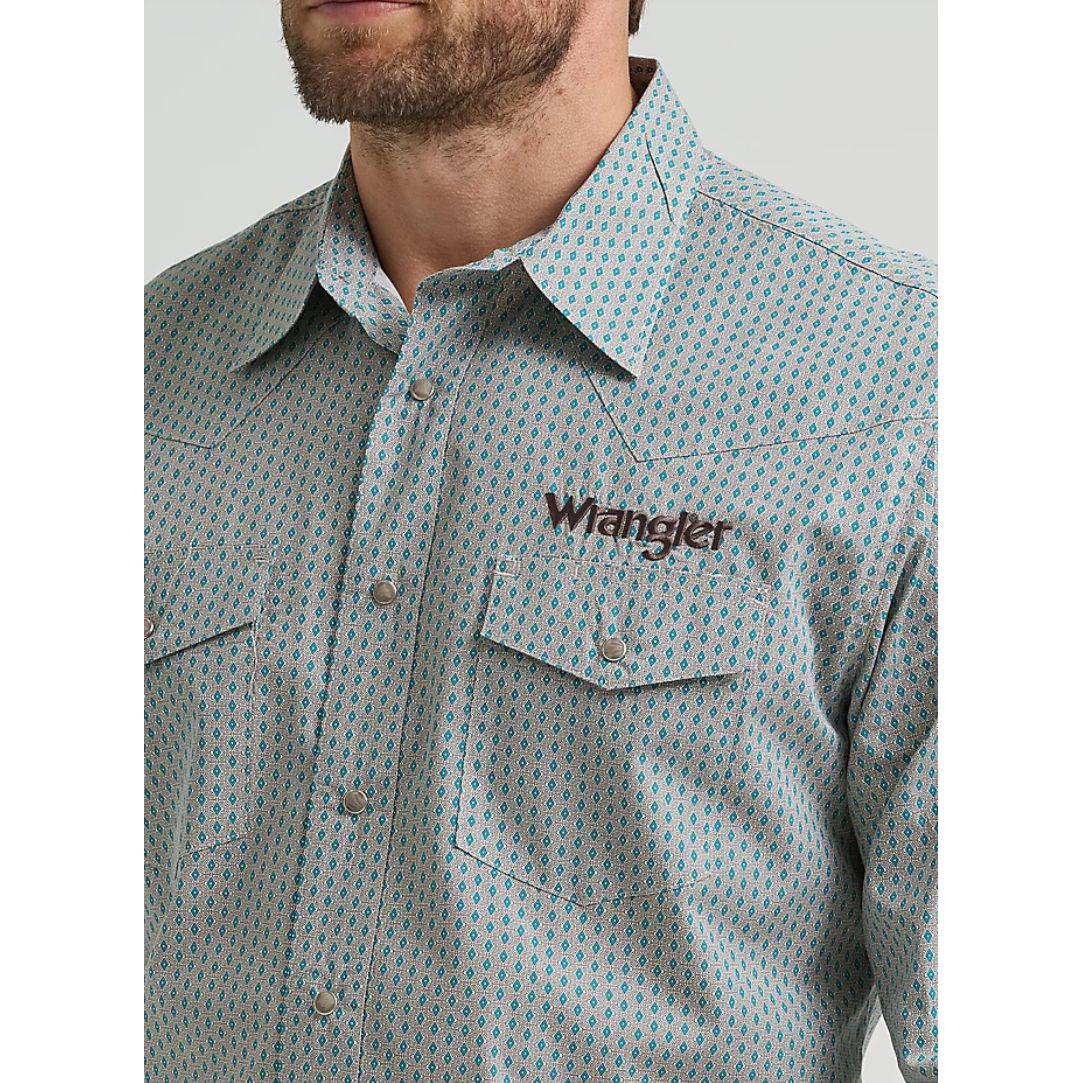 Wrangler Men’s Western Shirt, Snaps, Classic Fit 112369449