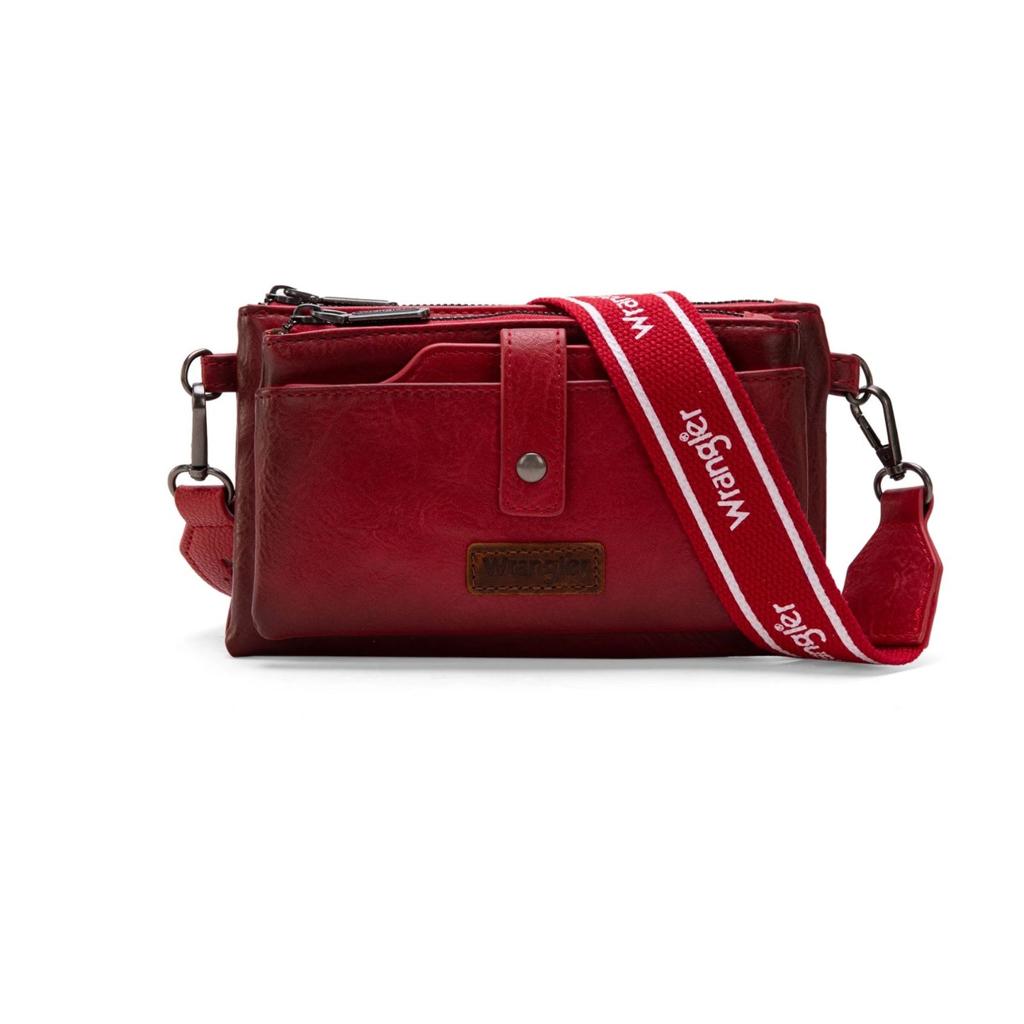 * Wrangler Dual Zipper Compartment Crossbody Bag WG120-209HPK