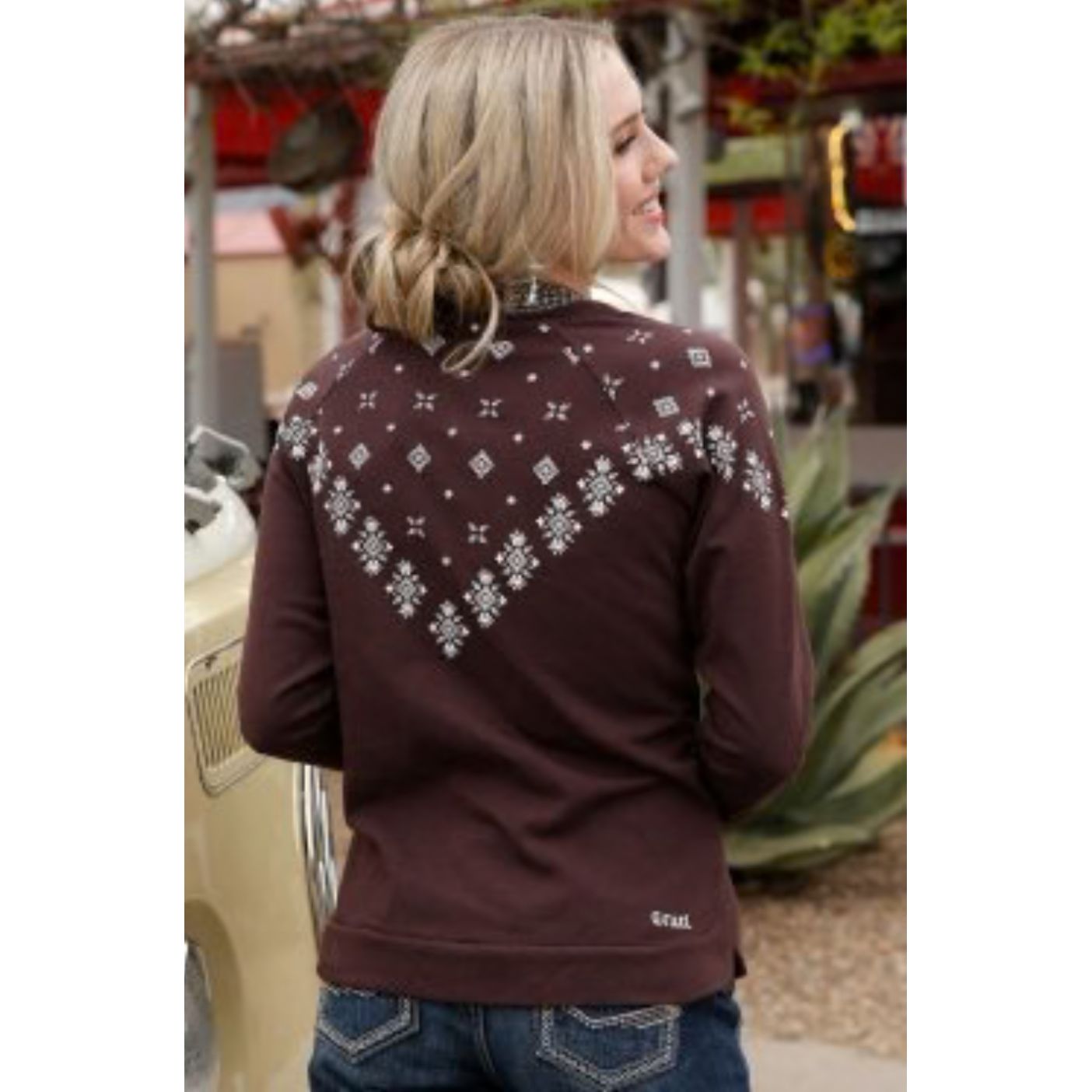 Cruel Denim Ladies Shirt, Burgandy - CWK7372002