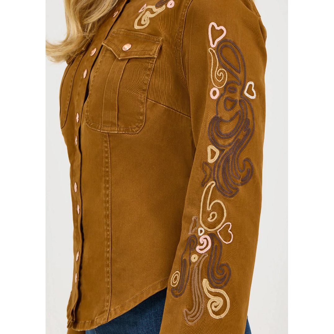 WRANGLER X LAINEY WILSON EMBROIDERED UTILITY JACKET | 112368237