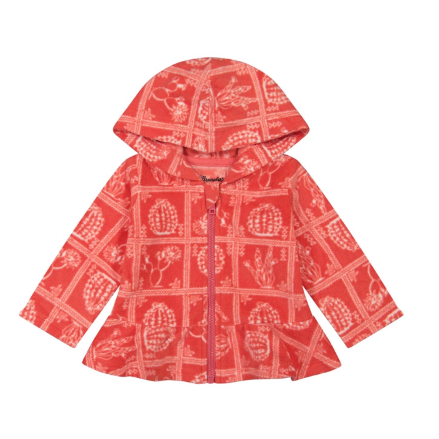 Wrangler Girls Cactus Print Fleece Full Zip Sweatshirt 112382714