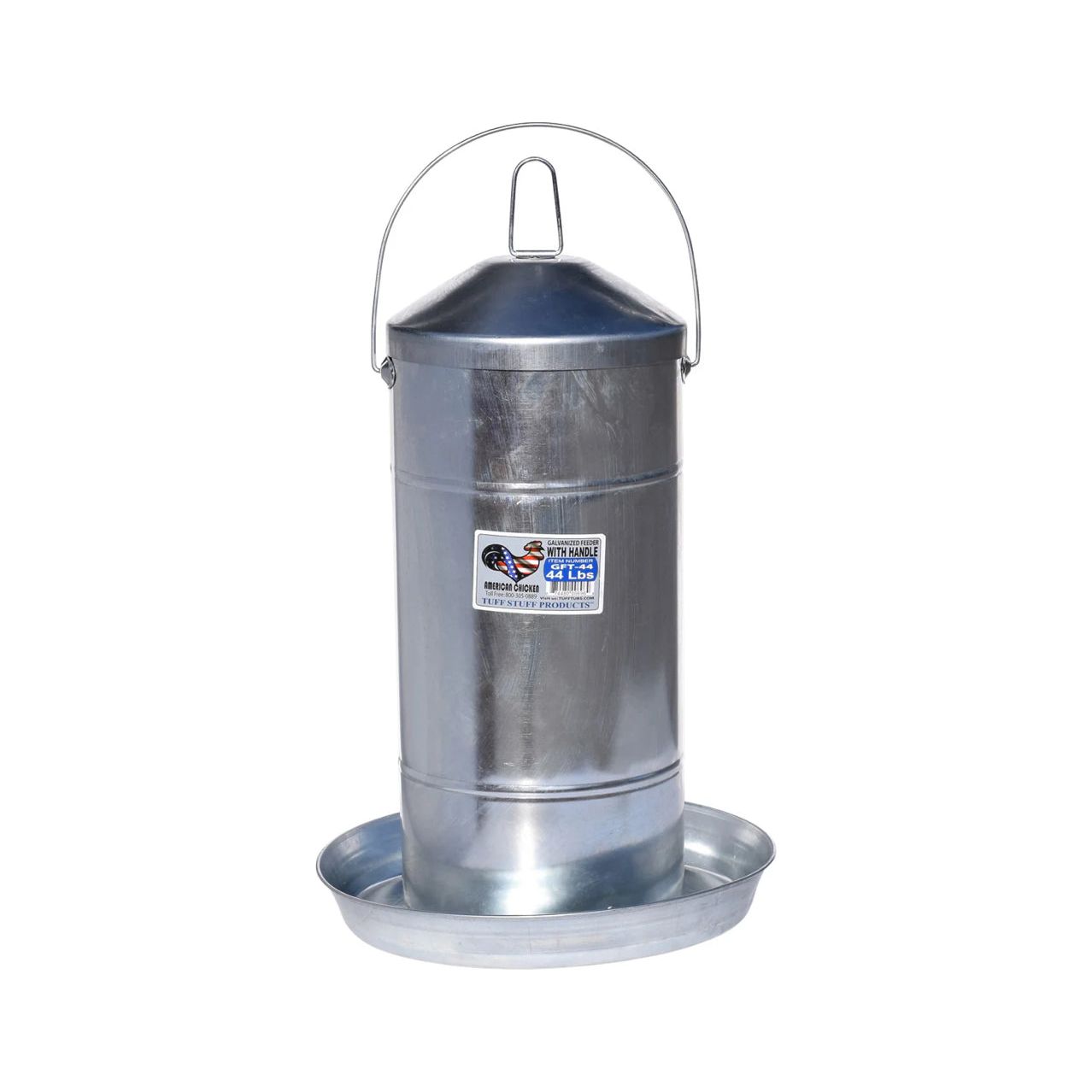 Tuff Stuff American Chicken Galvanized Feeder 44 lbs