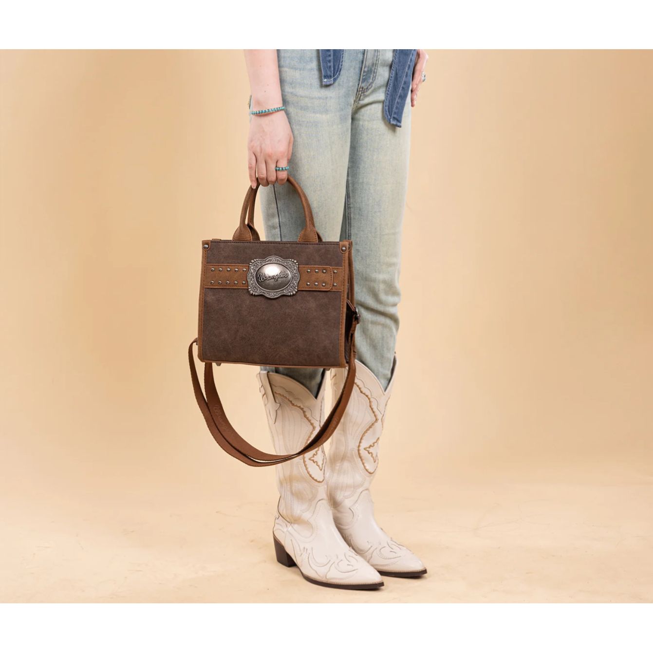 * WRANGLER Purse, Tote, Crossbody, Coffee, WG250-81202CF