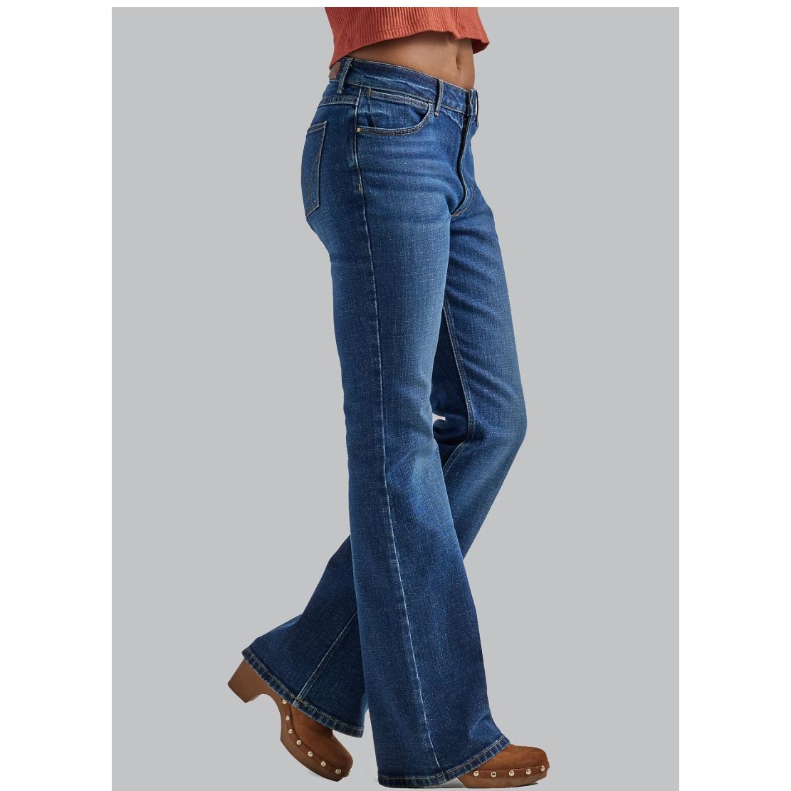 Wrangler Ladies Jean, High Rise, Fierce Flare, Brockton 10MT2FLBR
