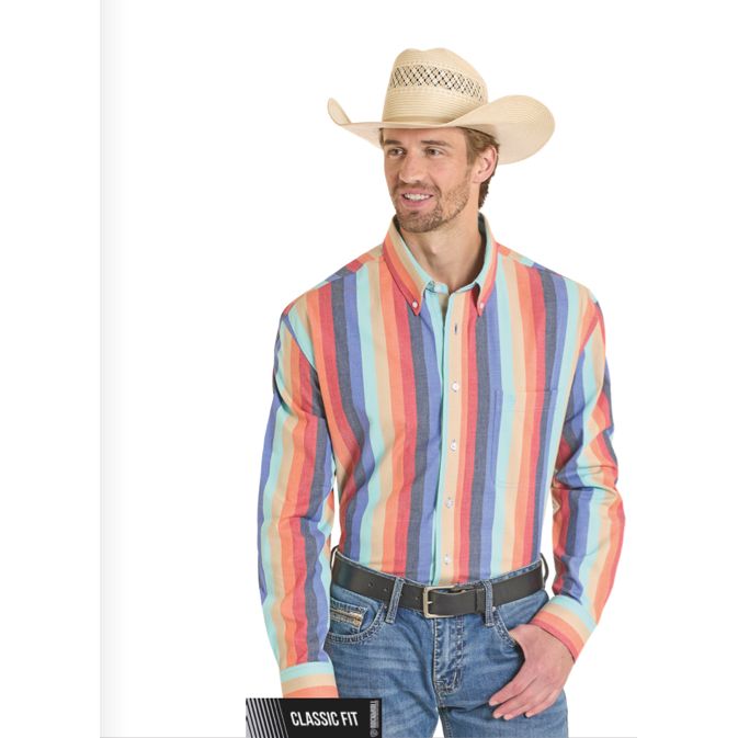 Rock & Roll Men’s Western Shirt, Long Sleeve, BMB2S08325