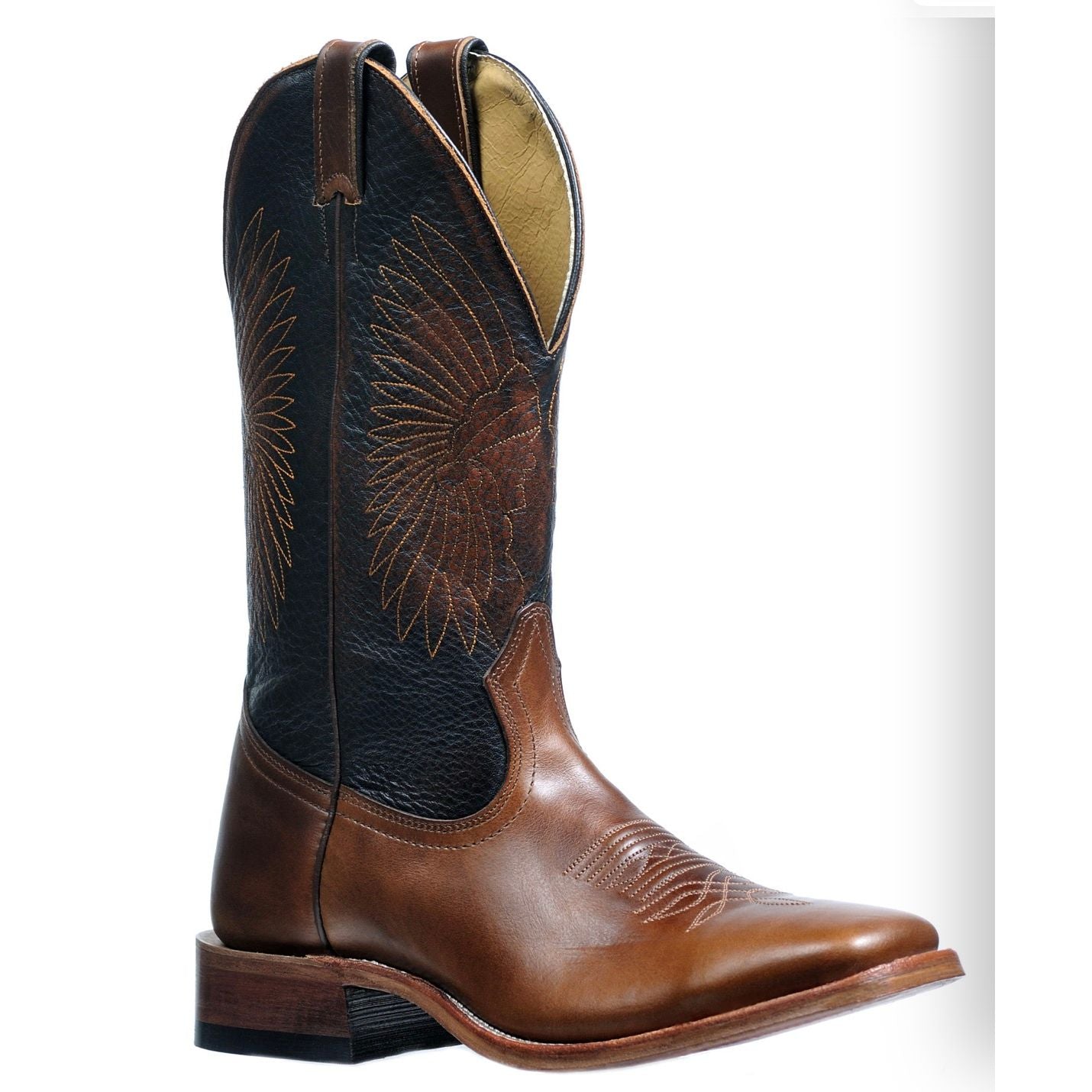 Boulet Men’s Western Boot, Square Toe, Headdress 4929