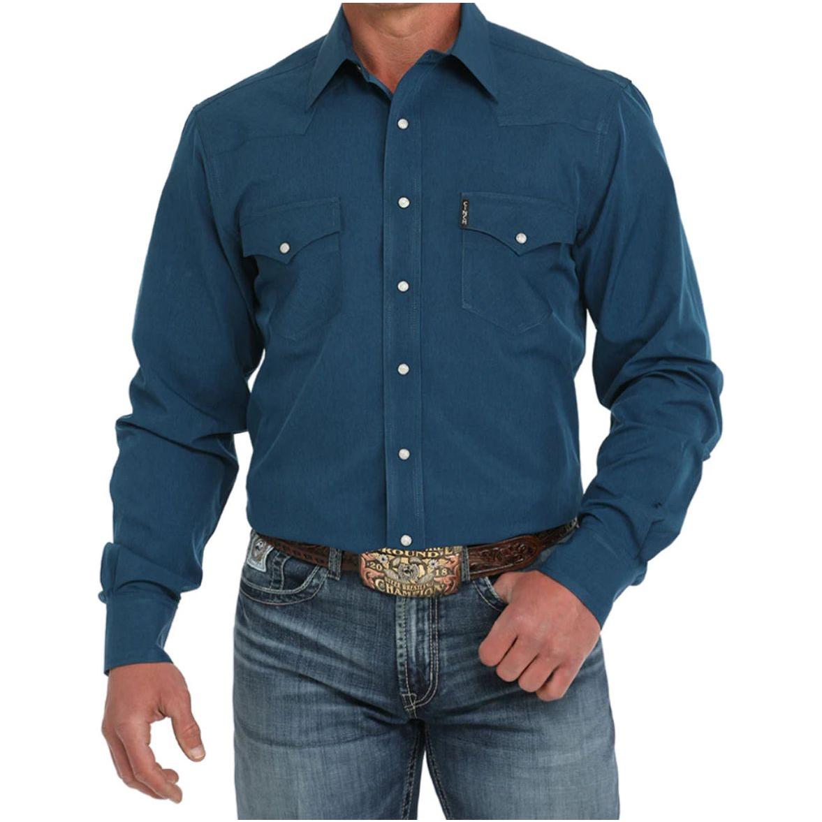 Cinch Men’s Western Shirt - MODERN FIT, STRIPE, SNAP FRONT MTW1303085