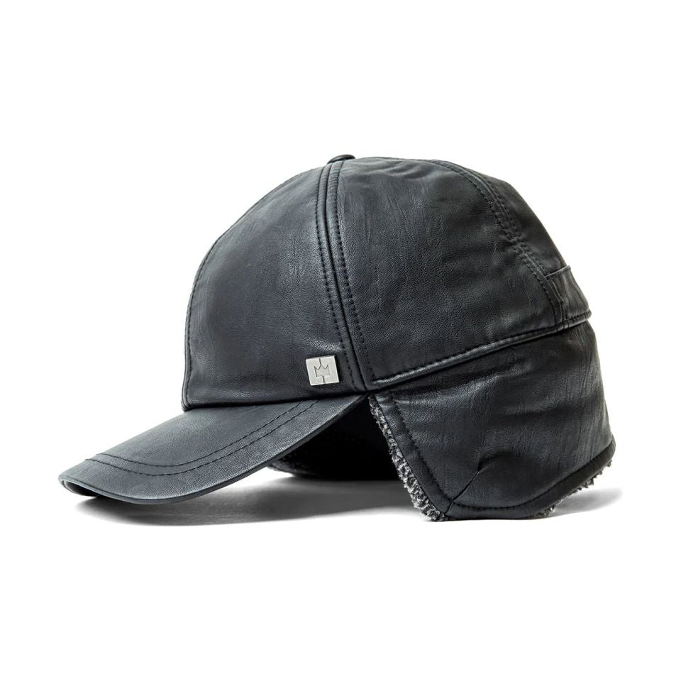 CROWN CAP Faux Lambskin Ball Cap 1-46957