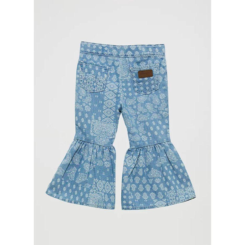 Wrangler Girl Infant to Toddler Jean Flair -BANDANA PRINT RUFFLE