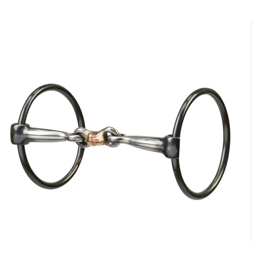 Weaver Snaffle Bit, O-Ring, 5” Mouth, Sweat Iron Dog-Bone 25-1885