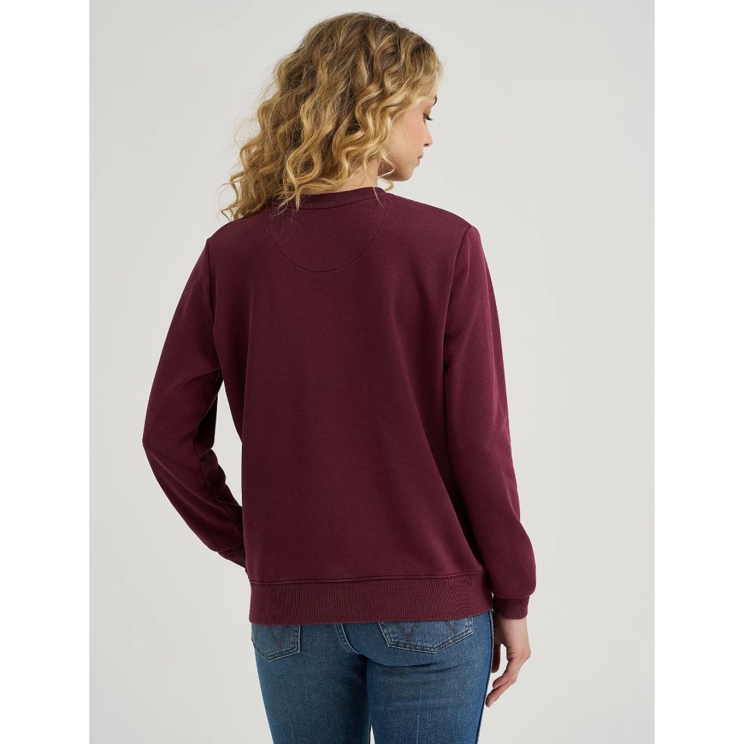 Wrangler Ladies Retro Graphic Crew-Neck Sweater 112365762