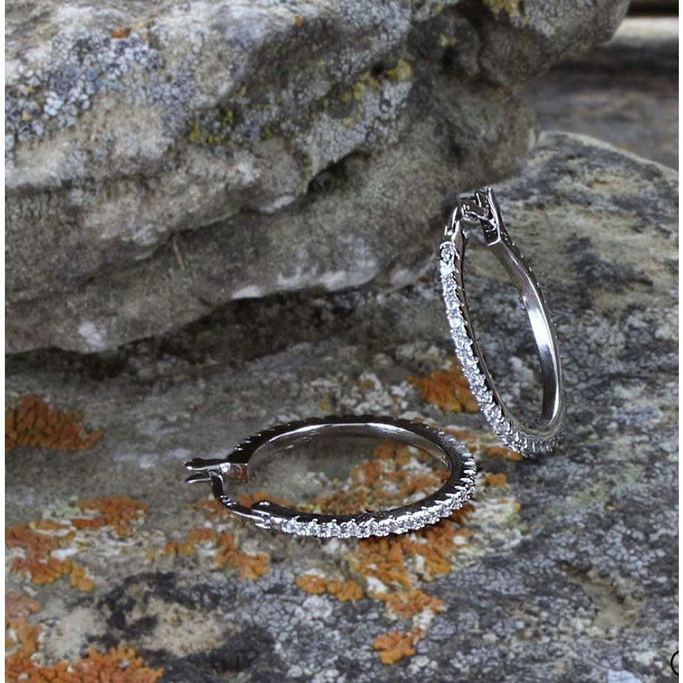 Montana Silversmiths - Earrings - Classic Medium Hoop ER3875