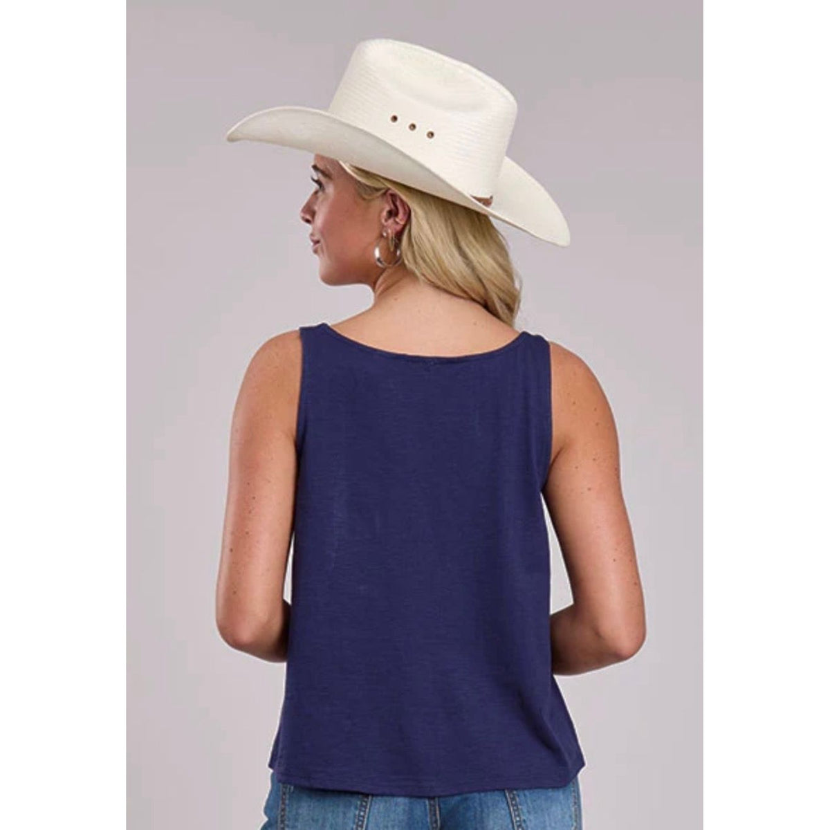 Roper Ladies Tank Denim Look 03-037-0514-5052