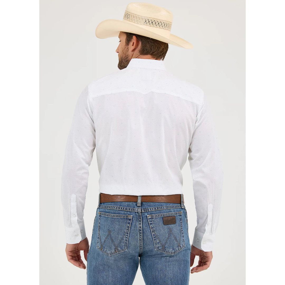 112365607 | MEN'S CODY JOHNSON ONE POCKET BUTTON DOWN SHIRT - Ceramic White Dot