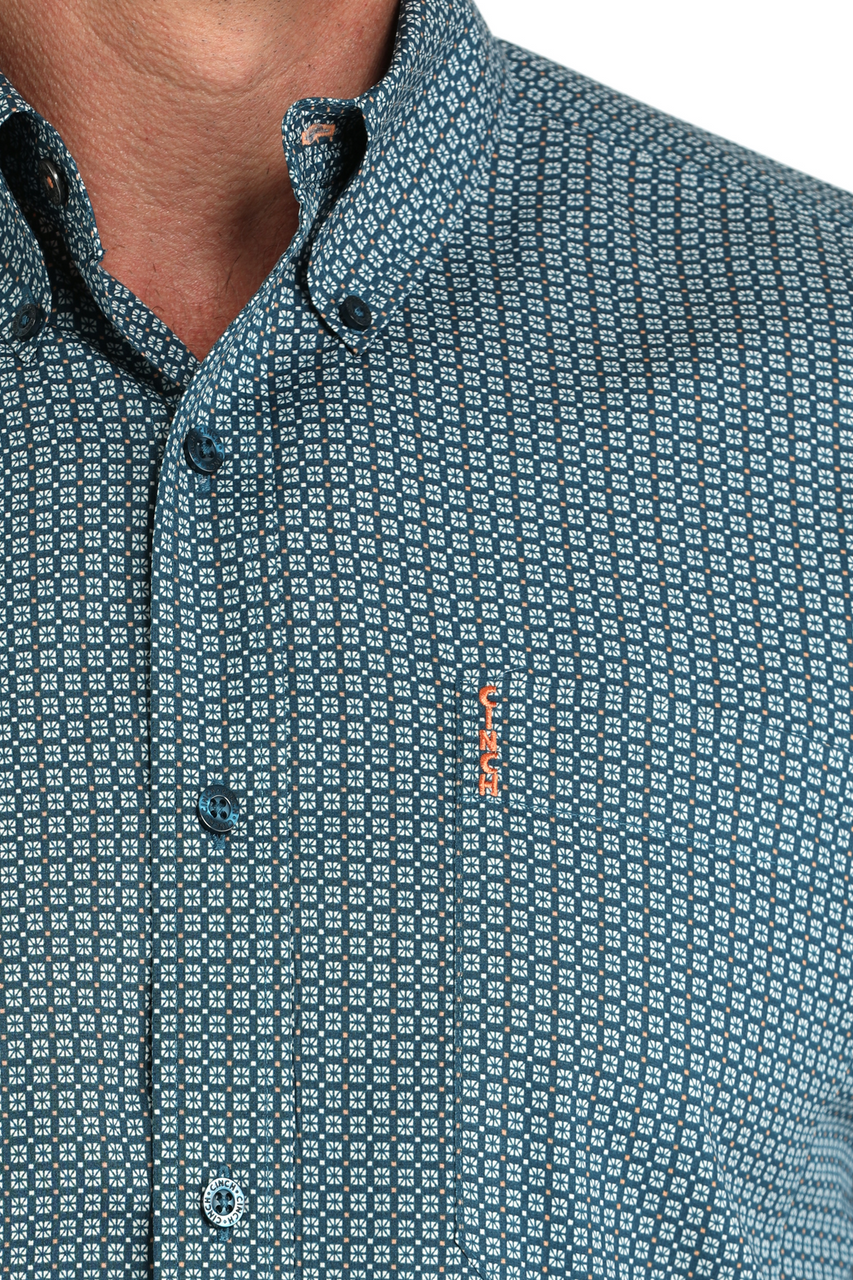 CINCH MEN'S MODERN FIT SHIRT Teal MTW1347136