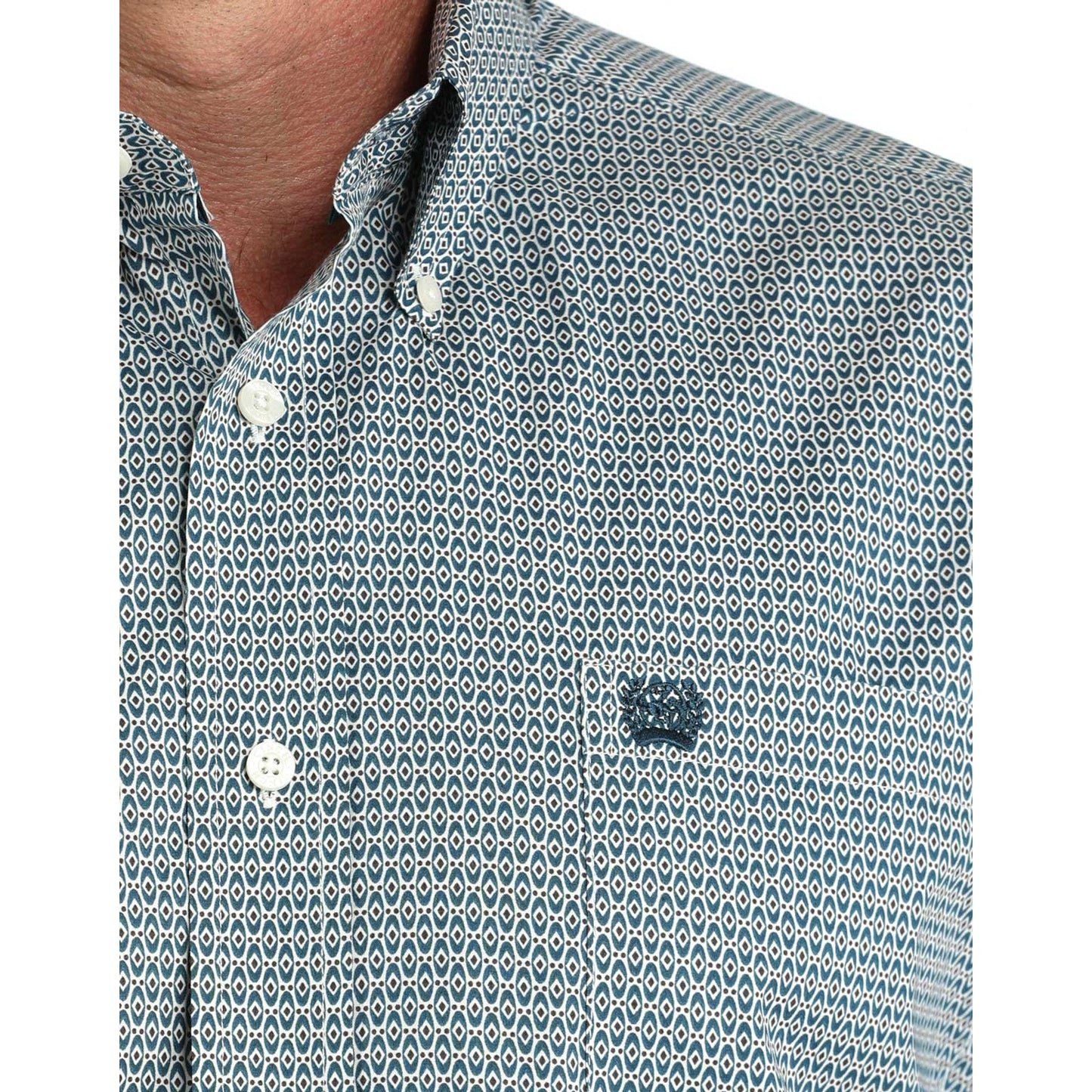 CINCH - Men LONG SLEEVE BUTTON-DOWN SHIRT, Teal MTW1105968