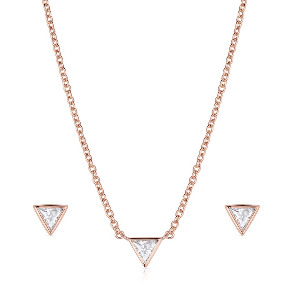 Montana Silversmiths Jewelry Set - Rose Of The Rockies JS6380