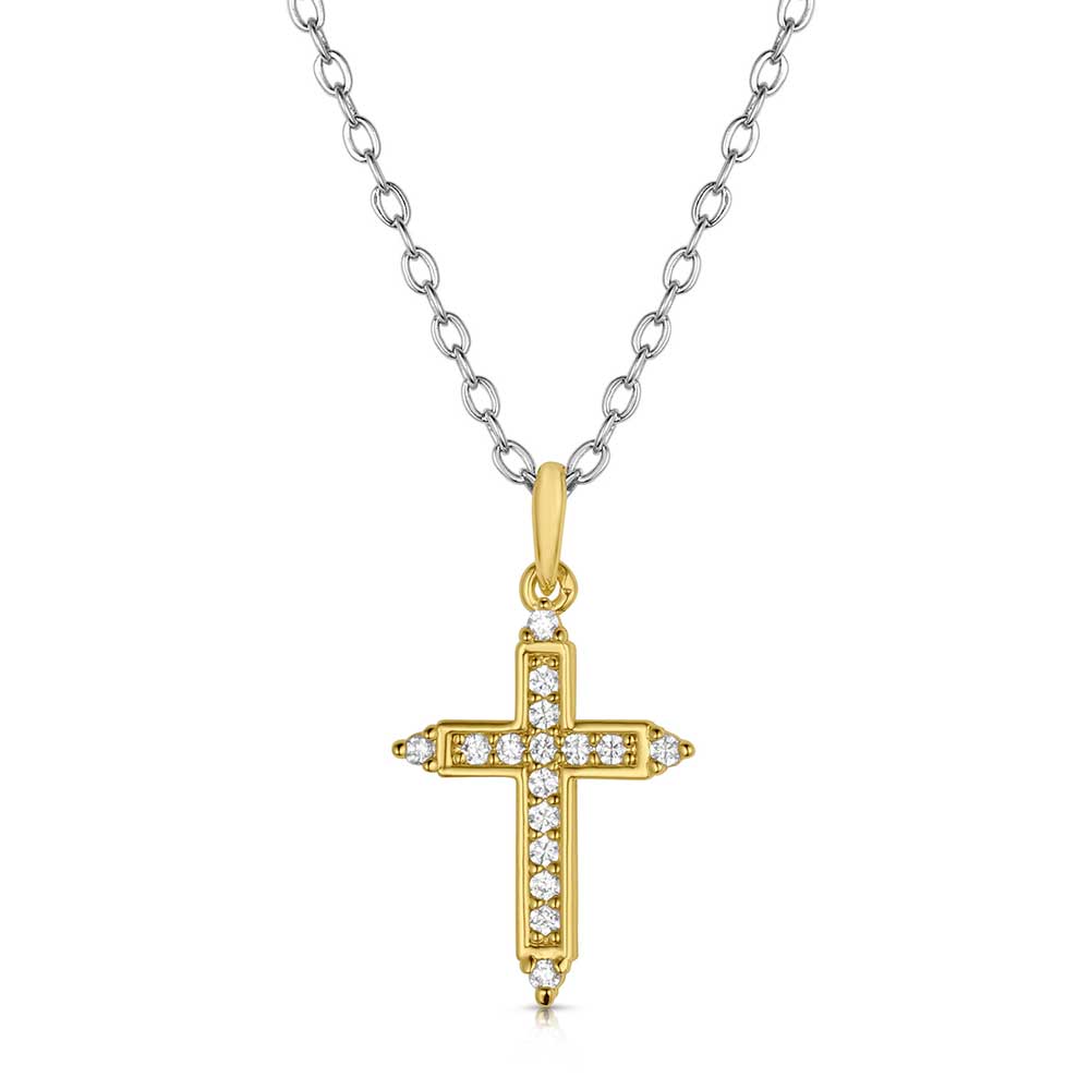 Montana Silversmiths Necklace - Dorado Cross NC6318