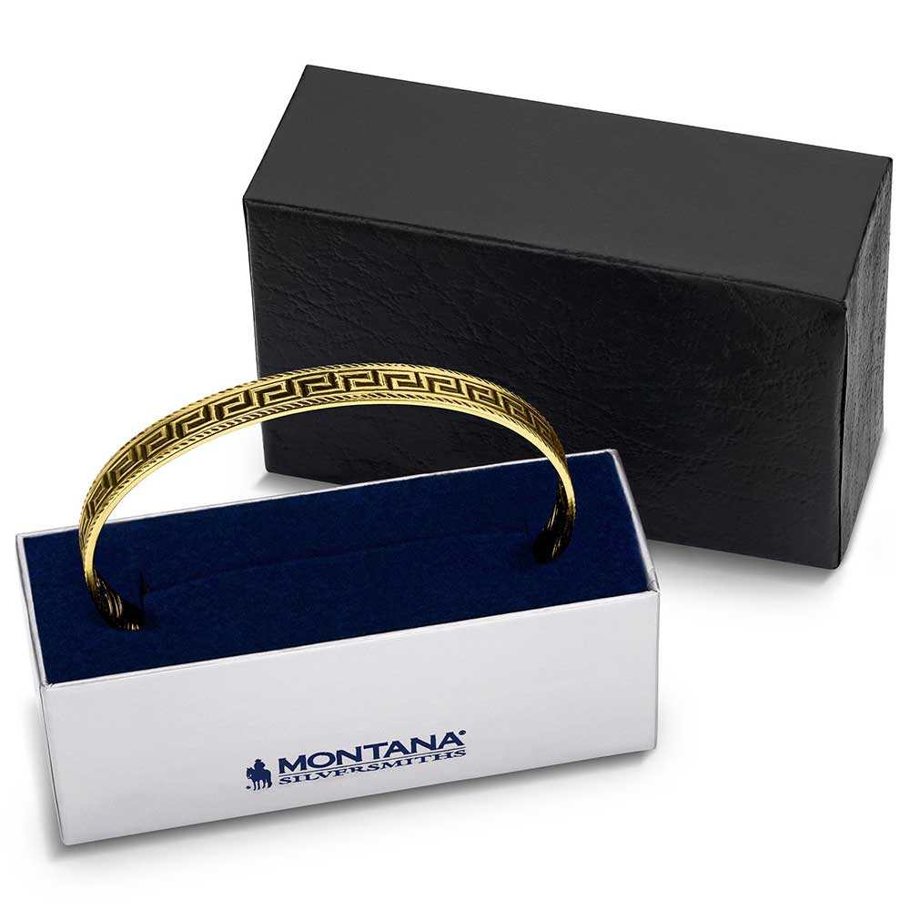 Montana Silversmiths Bracelet - Thin Aztec Cuff BC6169