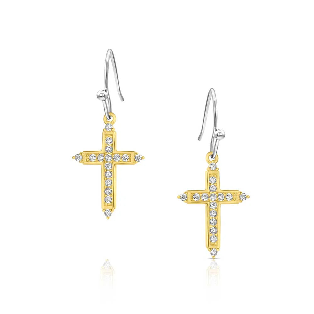Montana Silversmith Earrings - Dorado Cross ER6318
