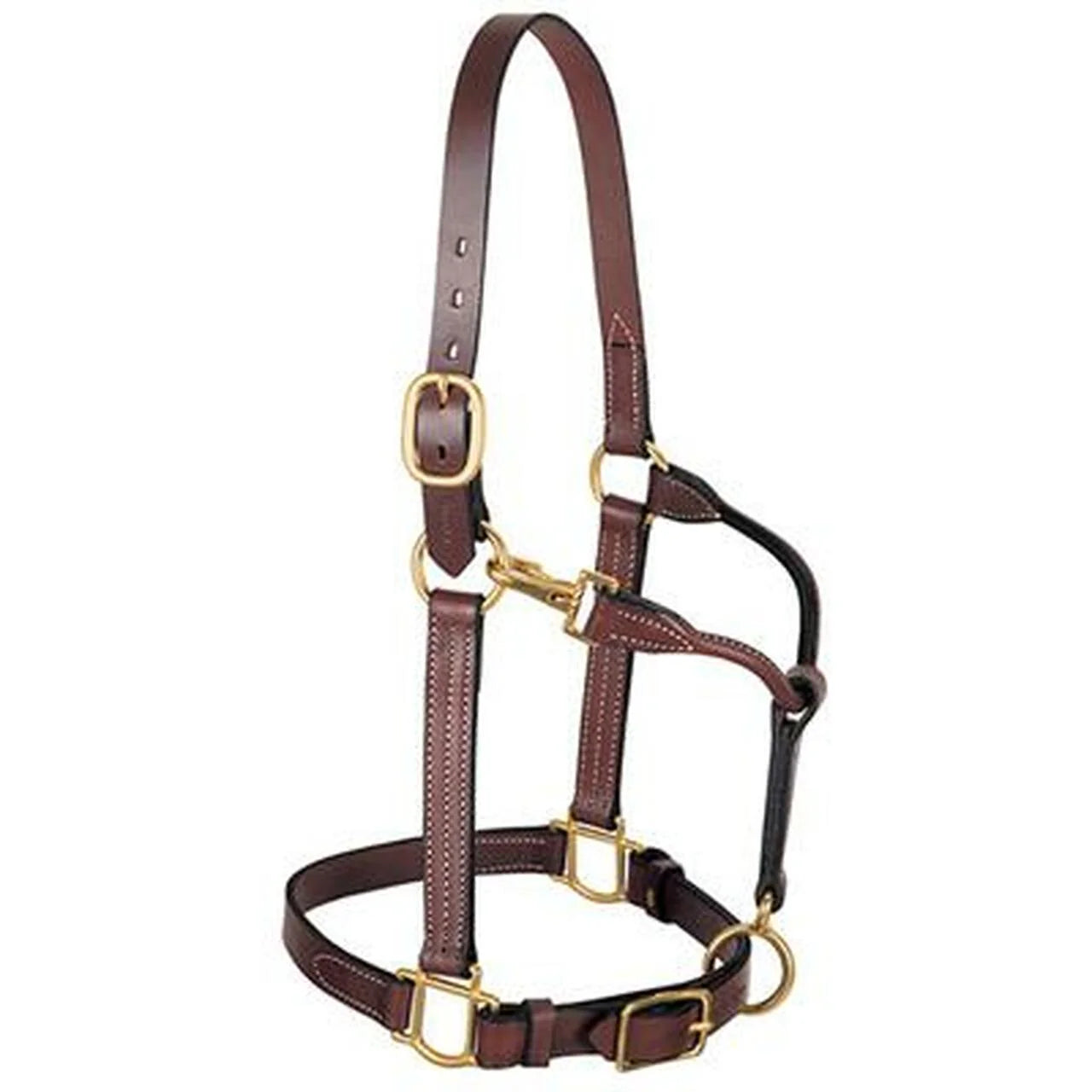 Weaver Leather Halter 1” Bridle Leather, Mahogany 10800-51-166