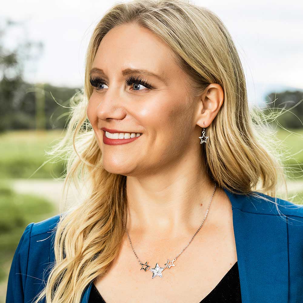 Montana Silversmith Earrings - Silver Stars ER5665