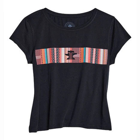 Tin Haul Ladies T-Shirt Serape Print 10-039-0501-0944