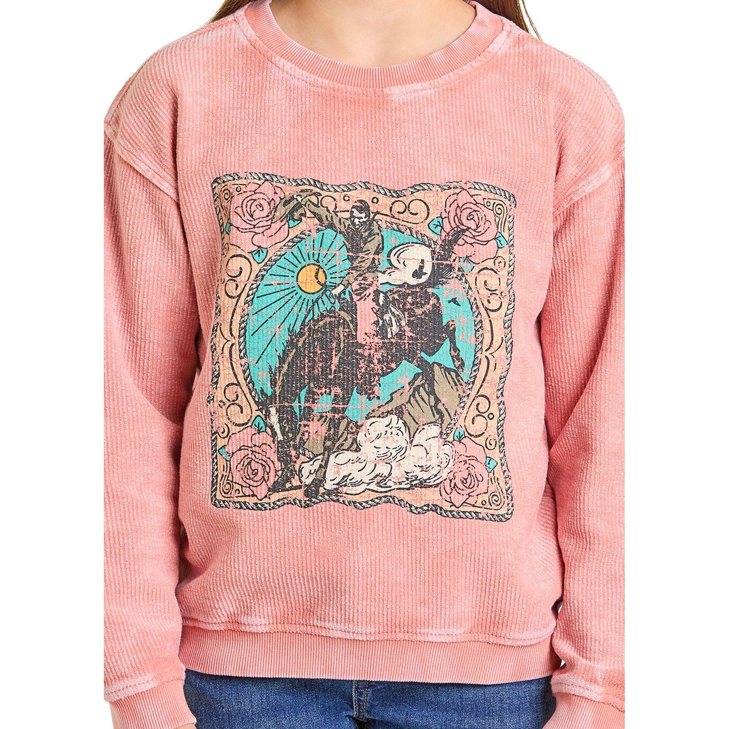 Rock & Roll Girls Long Sleeve Pullover BG91T07432