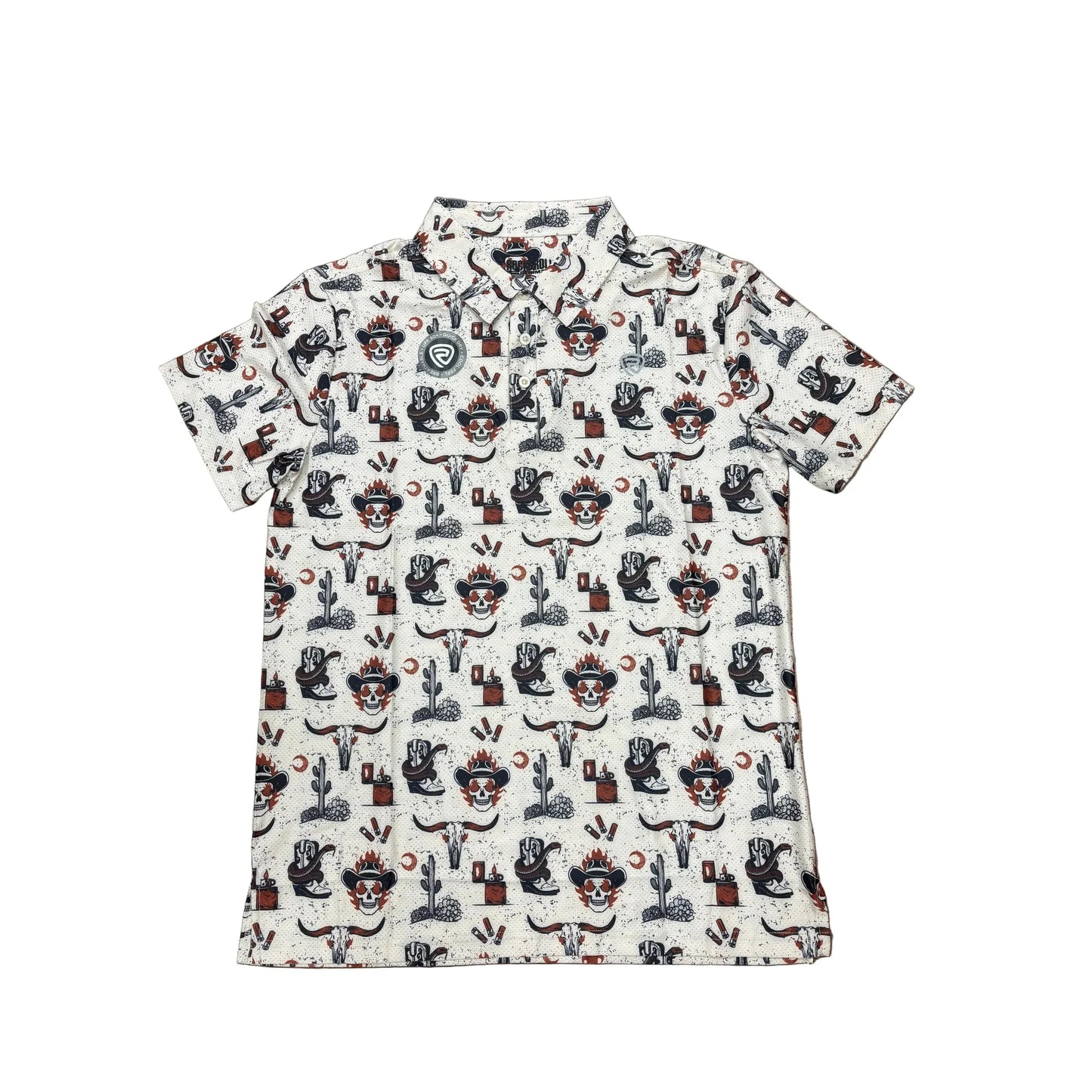 Rock & Roll Men’s Mesh Polo Shirt, Roper, BM51T08734