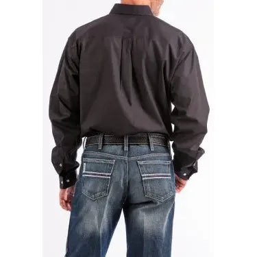 CINCH - Men LONG SLEEVE BUTTON-DOWN SHIRT, Black MT10320083