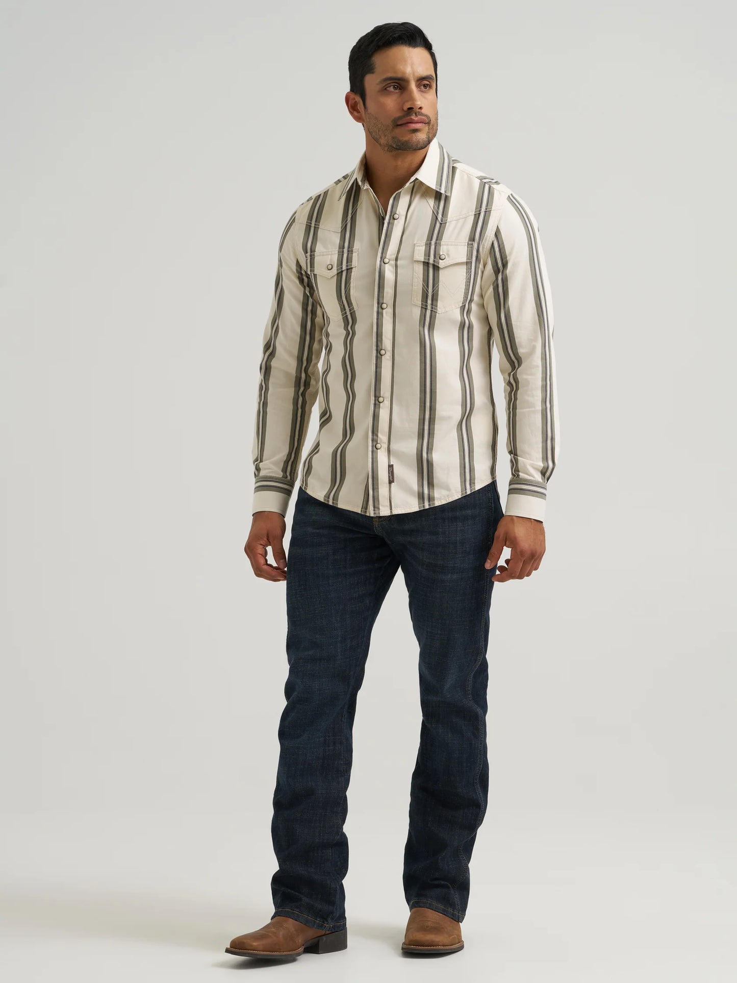 Wrangler Men’s Shirt, Retro, Long Sleeve, Snap 112381538